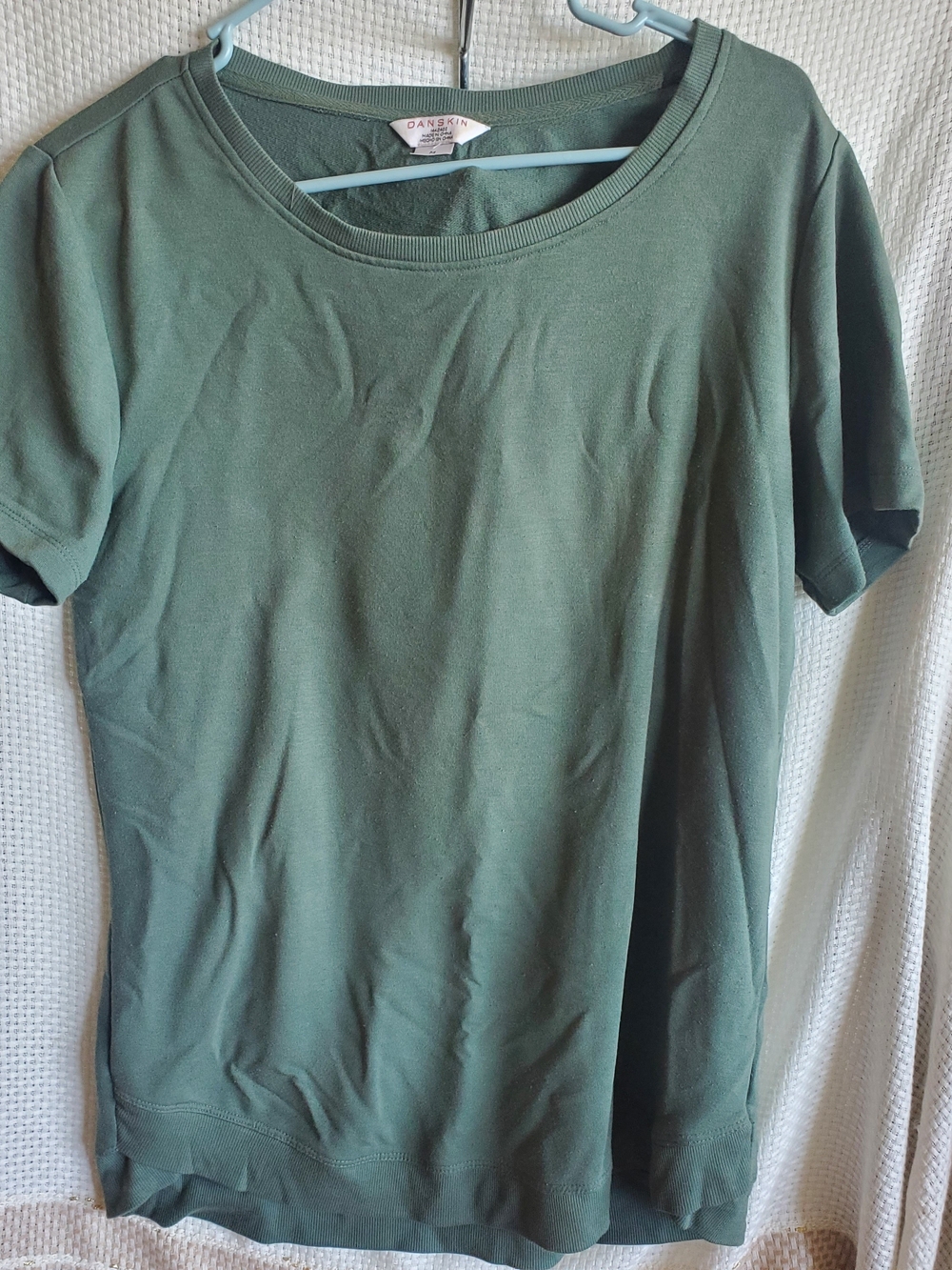 💐4 for $18 - Danskin Women's Short Sleeve Crew Neck Top - Forest Green